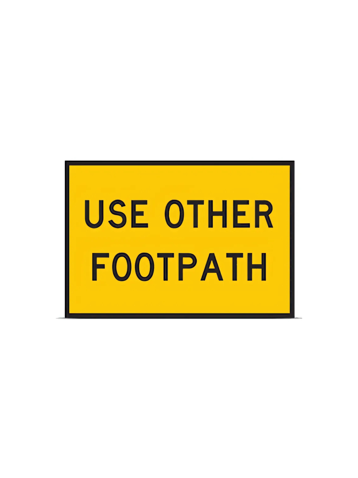 Use Other Footpath 600x200 Yellow Corflute BULK PACK Quantity 50+ (T8-4CORF6X2BULK)