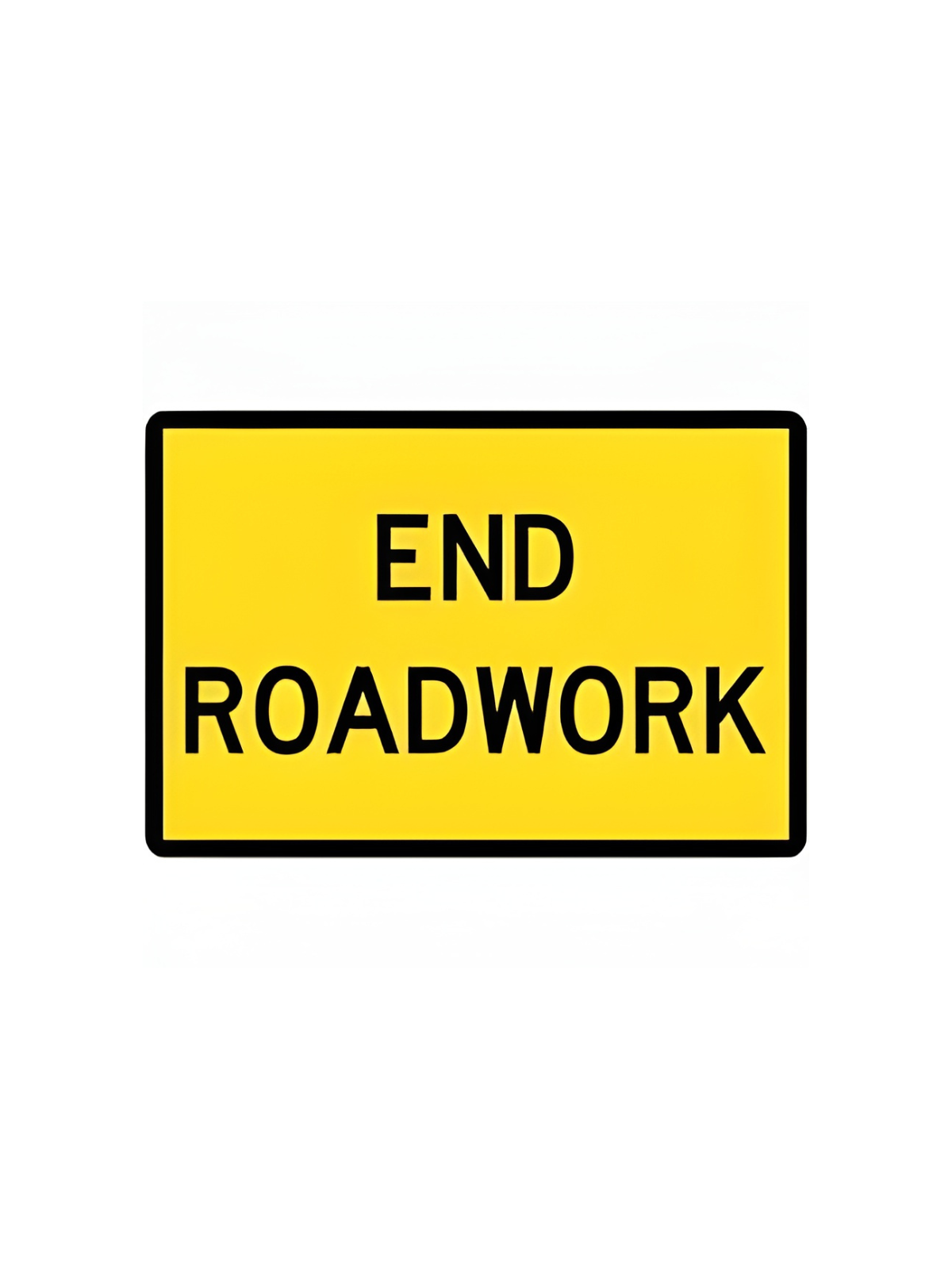 END ROAD WORK  900 X 600 SIGN ONLY (T2-16AMODASO)