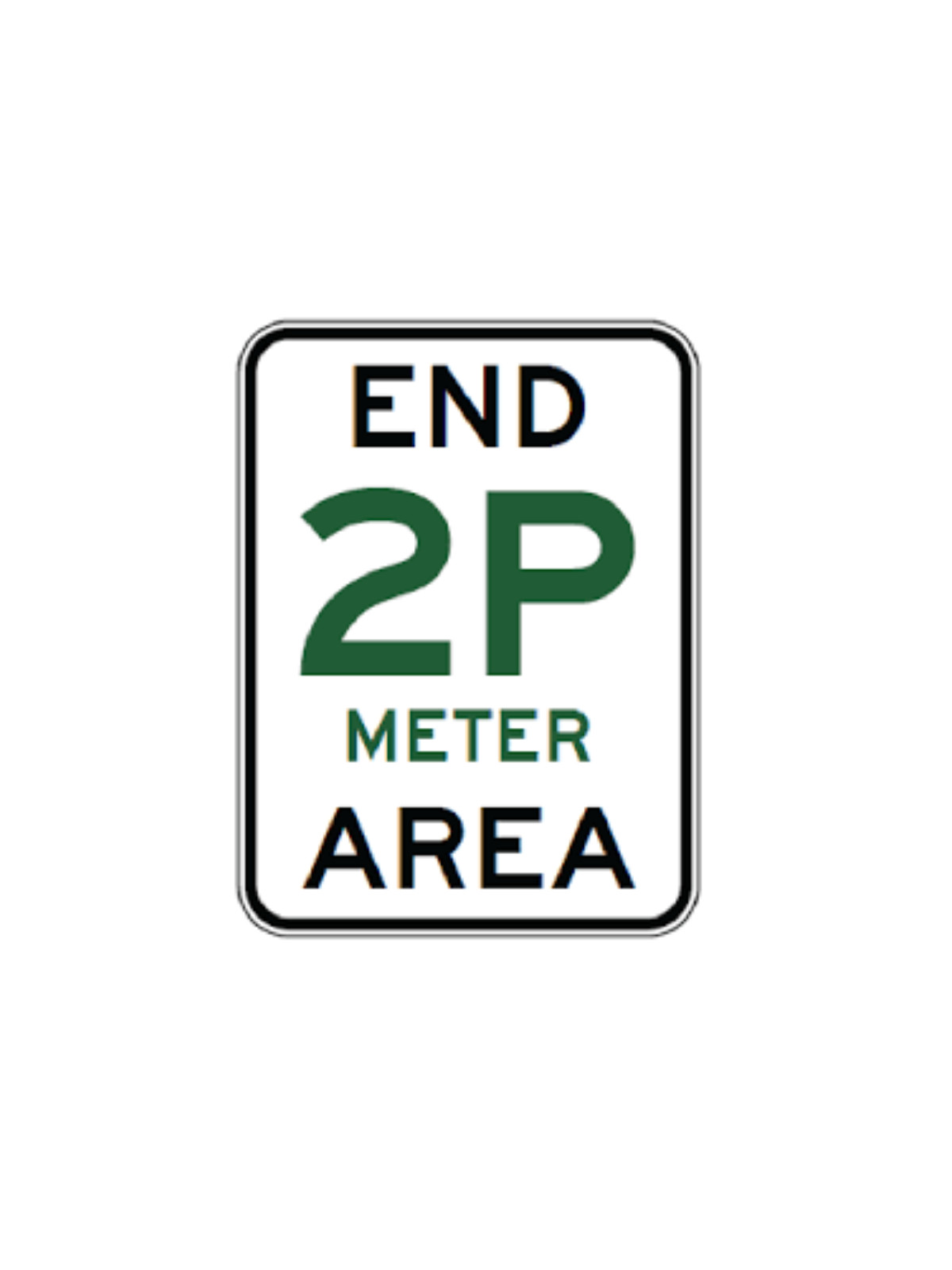 R5-63-2A   End _P Meter Area Parking 450mm x 600mm
