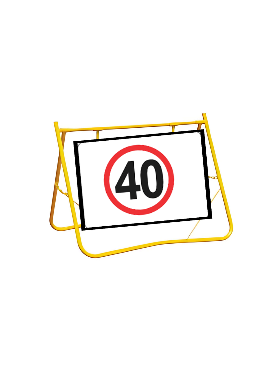 Vinyl NUMBERS 40 SPEED suit ROADWORK