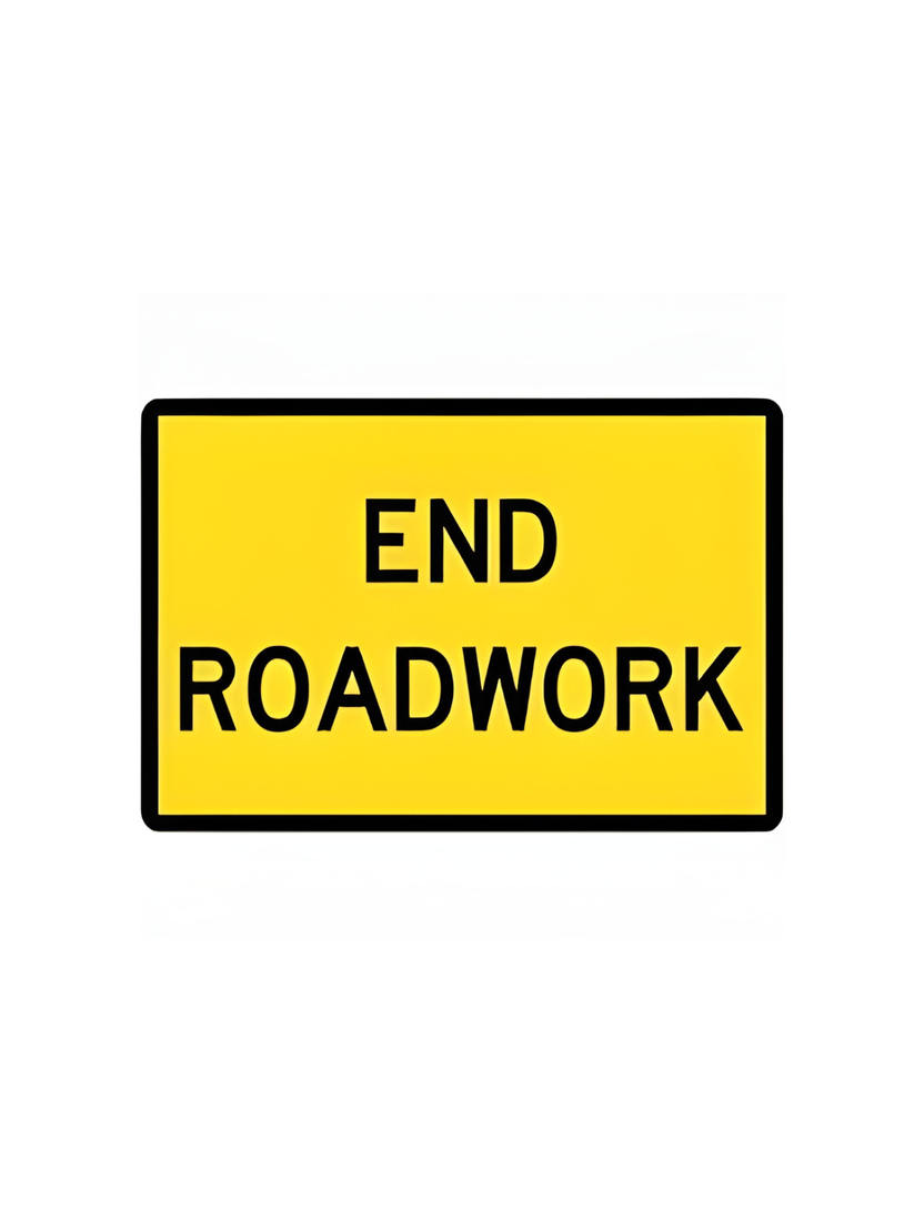 END ROAD WORK T2-16 REFLECTIVE 600 X 600| MMS – Traffic Control Products