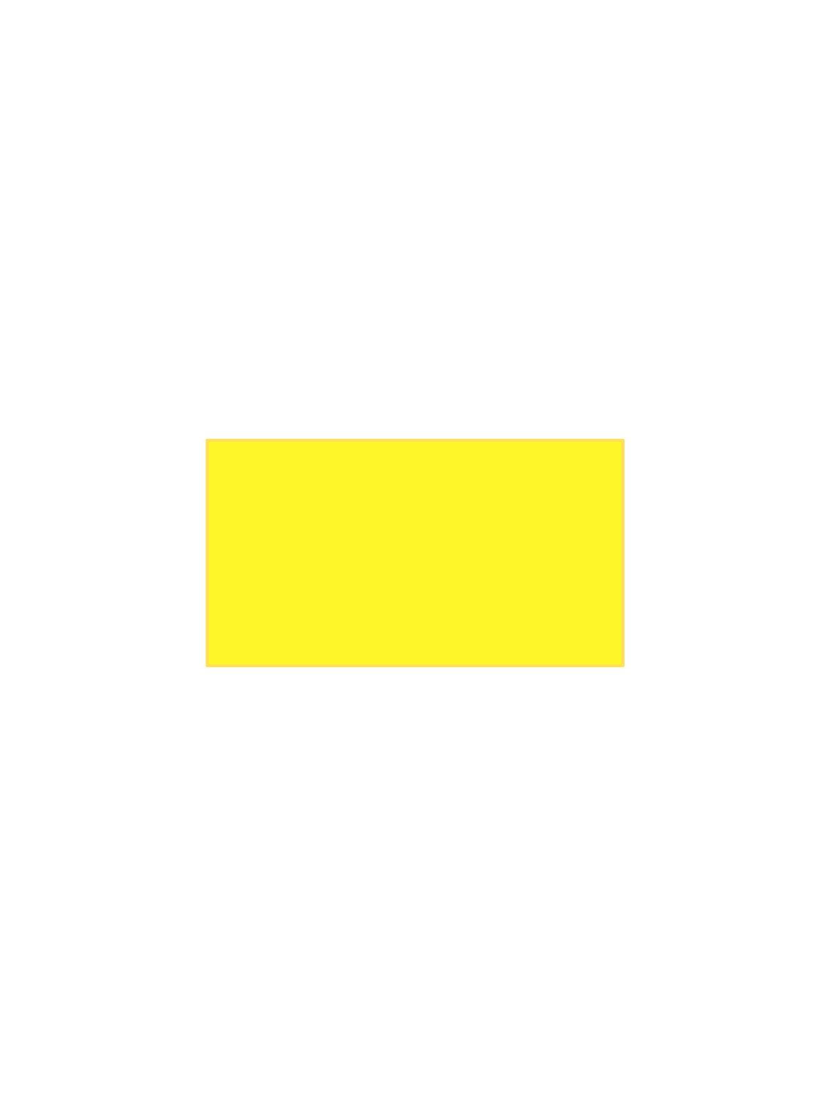 Magnet (Blank) Yellow Refl 630x200mm