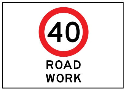 (40 ) Roadwork 900 X 600  Sign Only (TR4-21240MODASsSO)