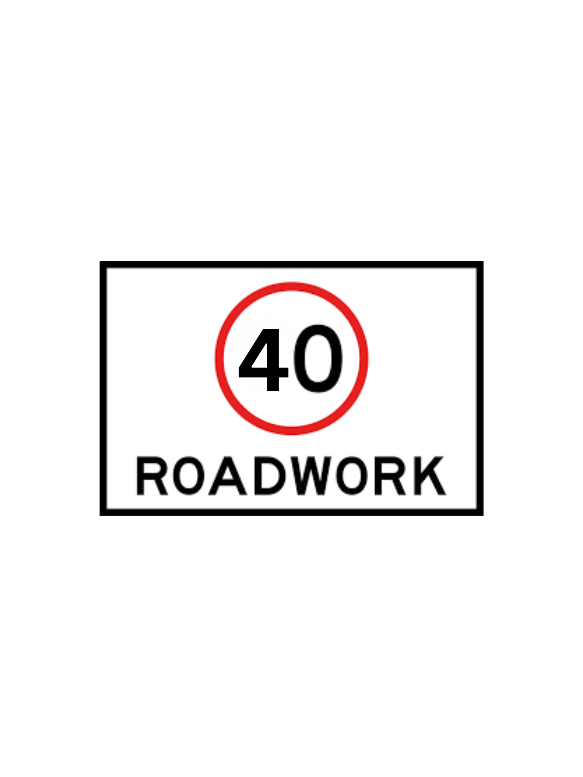 (40) Roadwork 1200 x 900 Sign Only CORFLUTE (TR4-212N40MODBCF)