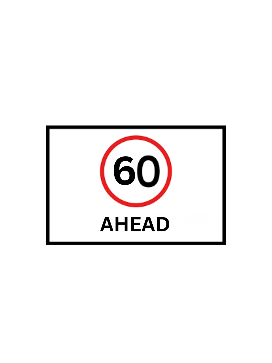 (60) Ahead 1200 x900  Sign Only