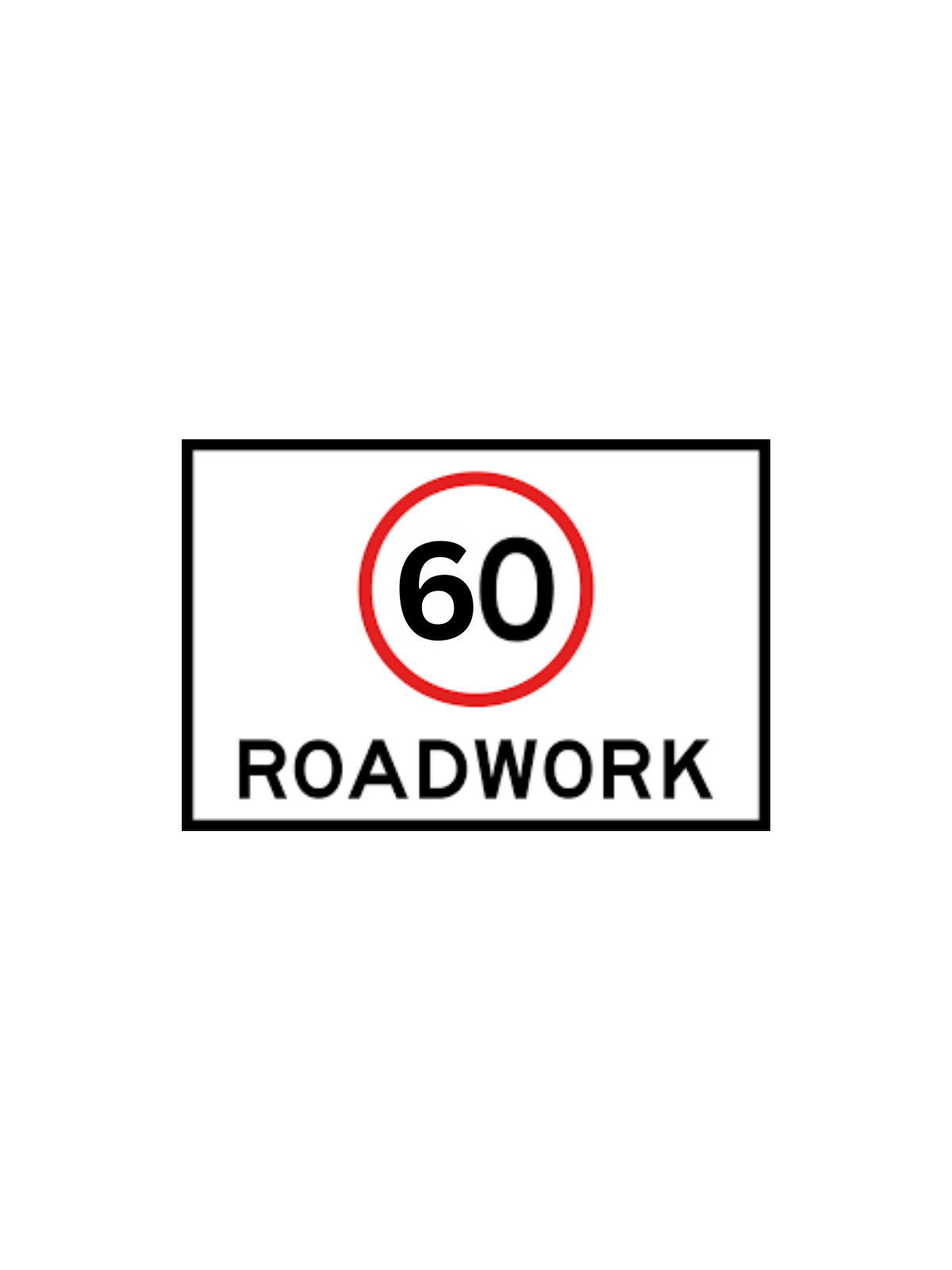 (60) Roadwork 1200x900 SIGN ONLY