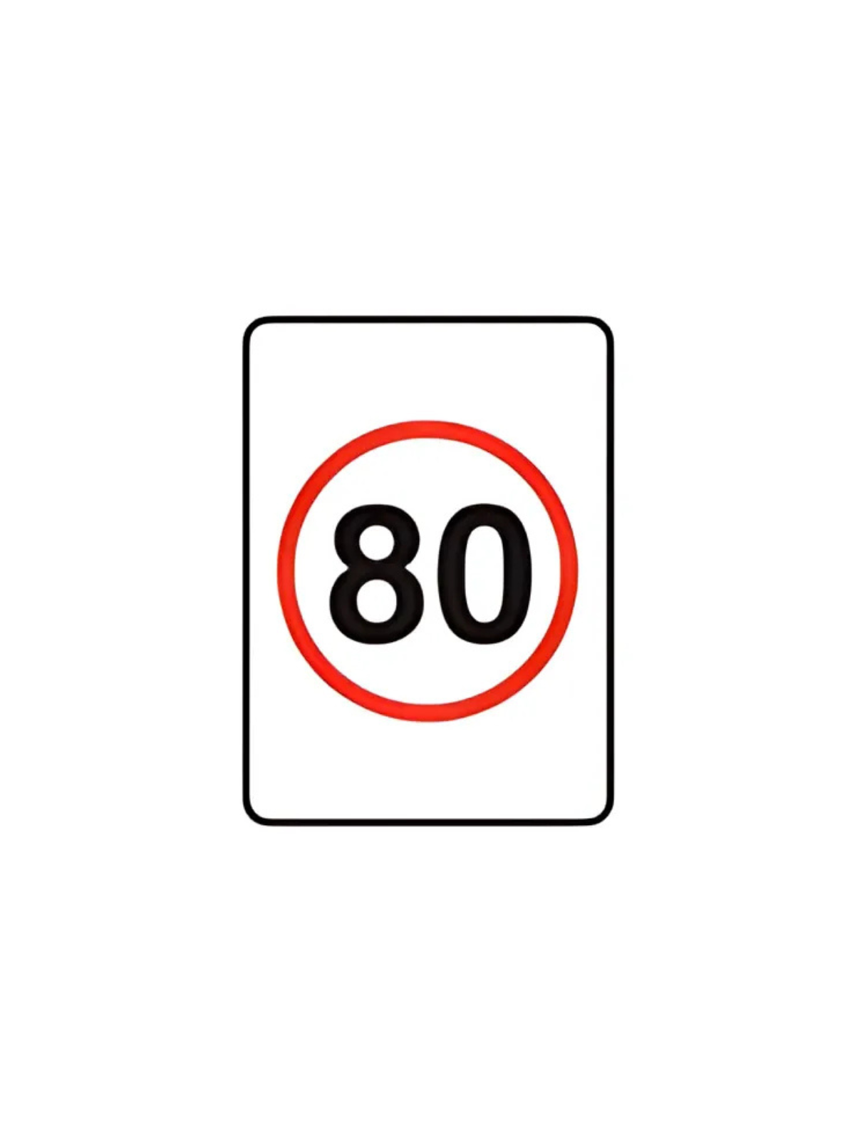 80 (Speed) 1200x900 Sign Only (for Swing Stand)
