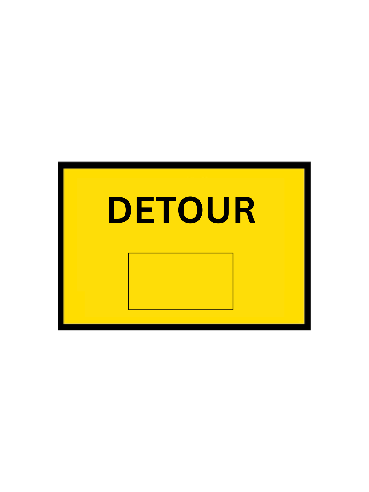 DETOUR (SPACE) SIGN 1200 X 900 BOXED (T1-6MODABE)