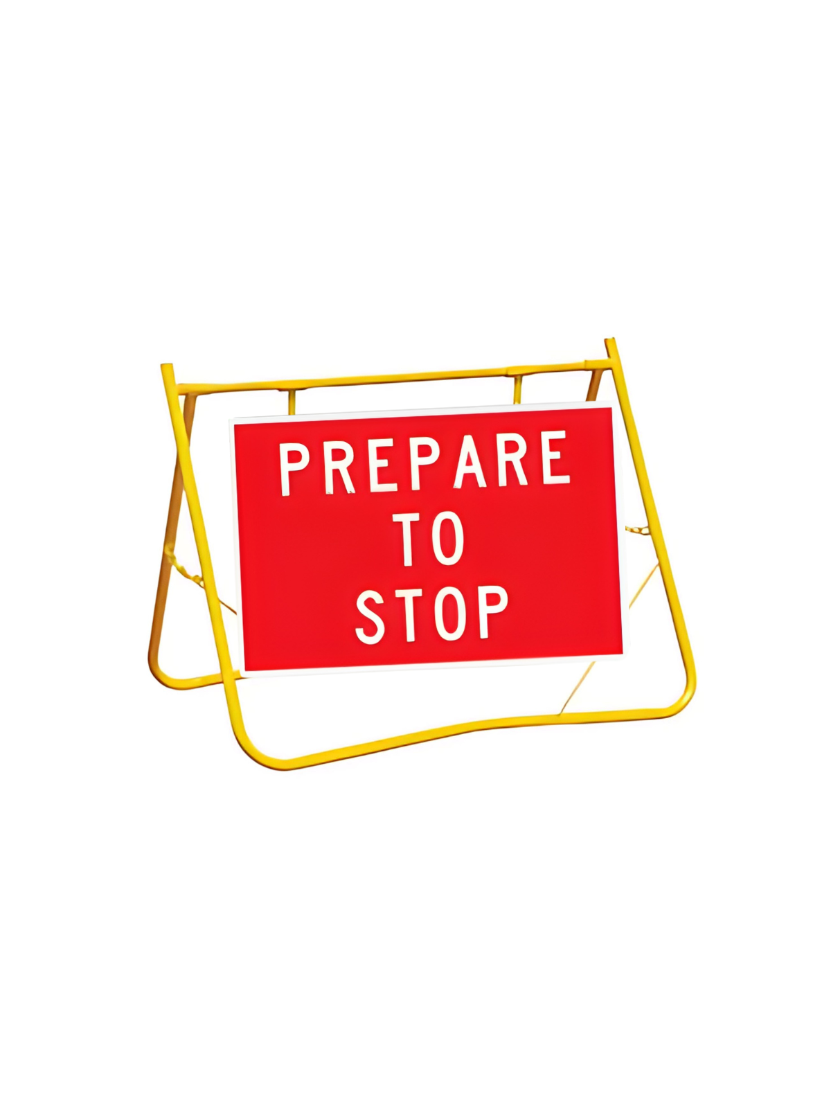 PREPARE TO STOP | 1200x900mm with Swing Stand Low Clearance (T1-18BSSSL)