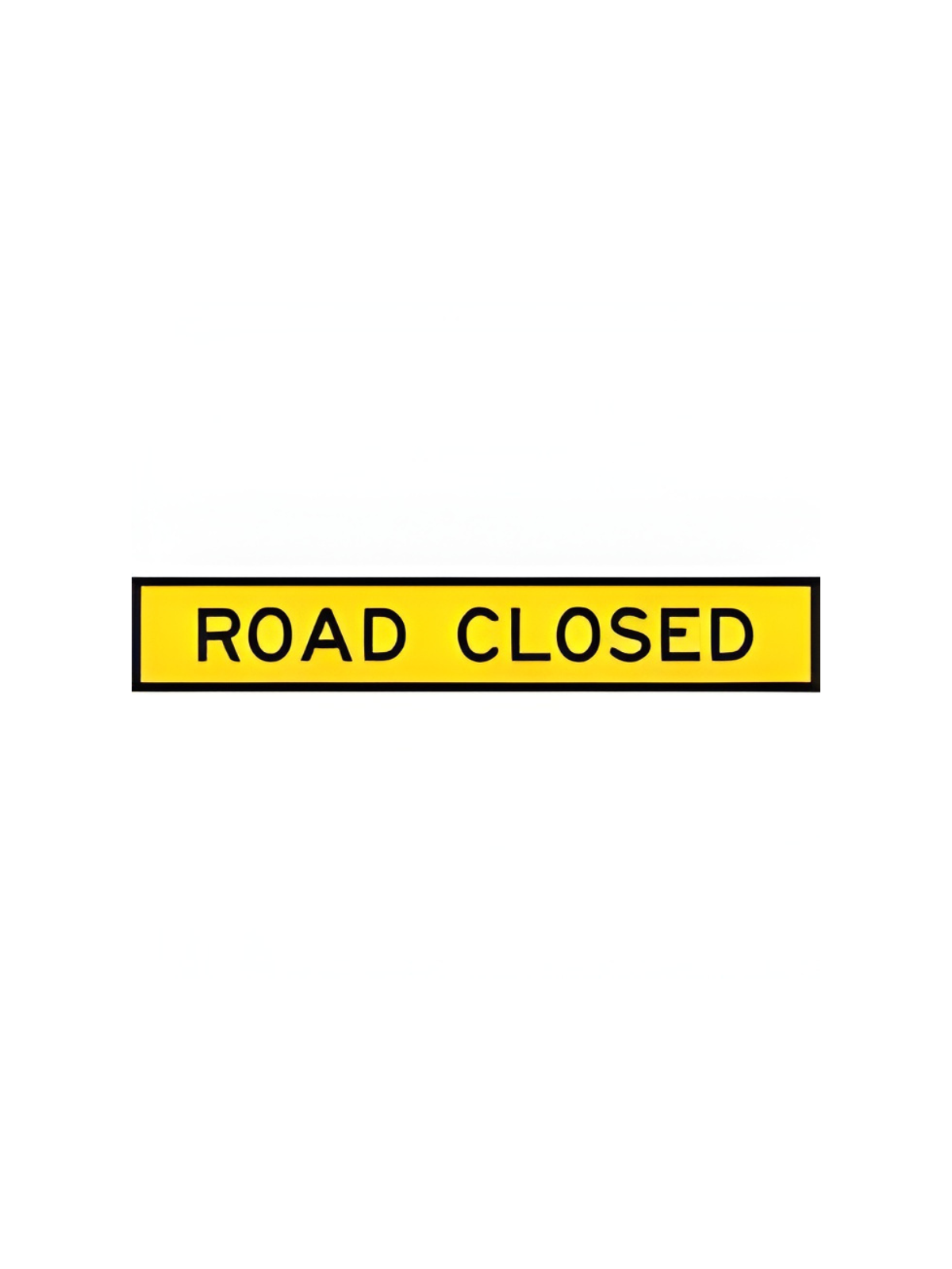 ROAD CLOSED T2-4A 1800X300 BOX EDGE SIGN ONLY