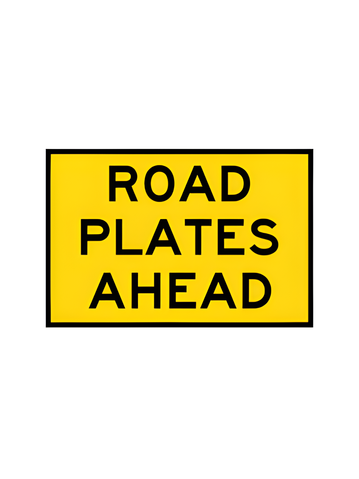 Road Plates  Ahead  900x600 Corflute Non Ref (1-20)(T2-245ACORFNR)