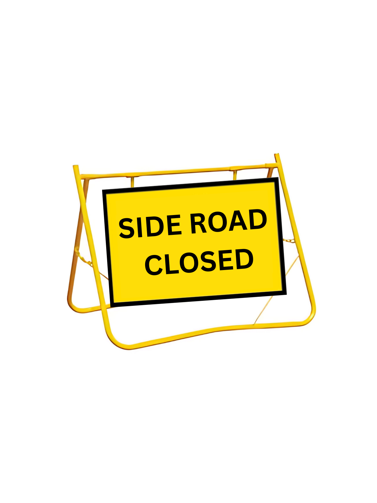 Side Road Closed - 900x600mm with Swing Stand XL  - 200mm Clearance