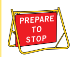 PREPARE TO STOP | 900x600mm Sign Only (T1-18ASsSO)