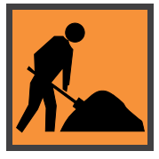 DIGGER (WORKMAN) 600 x 600 Corflute MMS Sign (T1-5MODACORFSO)