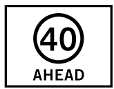 (40) Ahead 1200 x 900 Sign Only (TG9-79MODB12X9.40SsSO)