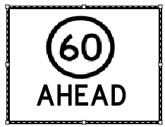 (60) Ahead 1200 x900  Sign Only