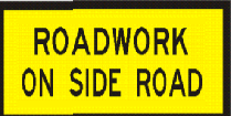 Roadwork on Side Road 1200x900mm Boxed Edge (T1-23MODB12X9BE)