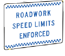 Roadworks Speed Limits Enforced 900x600 Sign Only (T4-216MODA9X6SsSO)