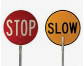 CR Stop/Slow Bat 450mm Wooden Handle