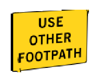 Use Other Footpath - 900 x 600 SIGN ONLY (T8-3ASsSO)