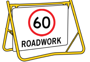 (60) Roadwork  900 x 600  with Swing Stand XL 200mm Clearance (TR4-212NMODA60SSXL)