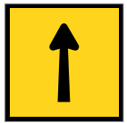 TM5-6A  Arrow Marker | 600x600mm Corflute MMS Sign REFLECTIVE