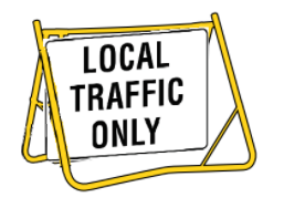 Local  Traffic Only -900x600m with Swing Stand Low Clearance (LTO9X6SsLOW)