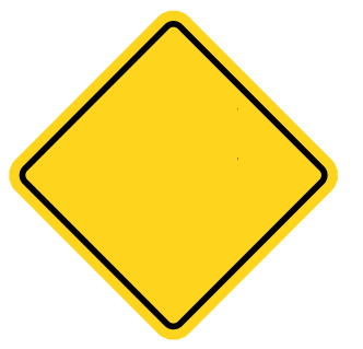 REGULATORY SIGN Reg Blank 600x600mm x 50mm RAD  WARNING SIGN Blank TD1 Holes