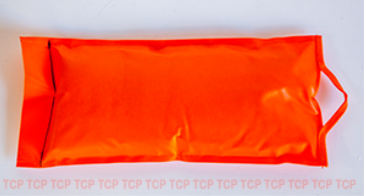 Pre-filled Sand Bag Pillow Style | 6kg  | PVC Orange