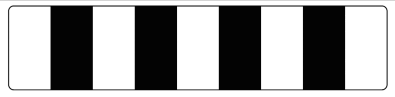 D4-5-1 | Obstruction Marker 1800mm x 400mm RIBBED | Black - White