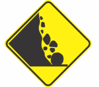 W5-42A(L) Fallen Rocks (Left Symbolic) 600mm x 600mm