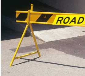 Barrier Board Stickers | " ROAD CLOSED" Engineer Grade  480mm x 160mm