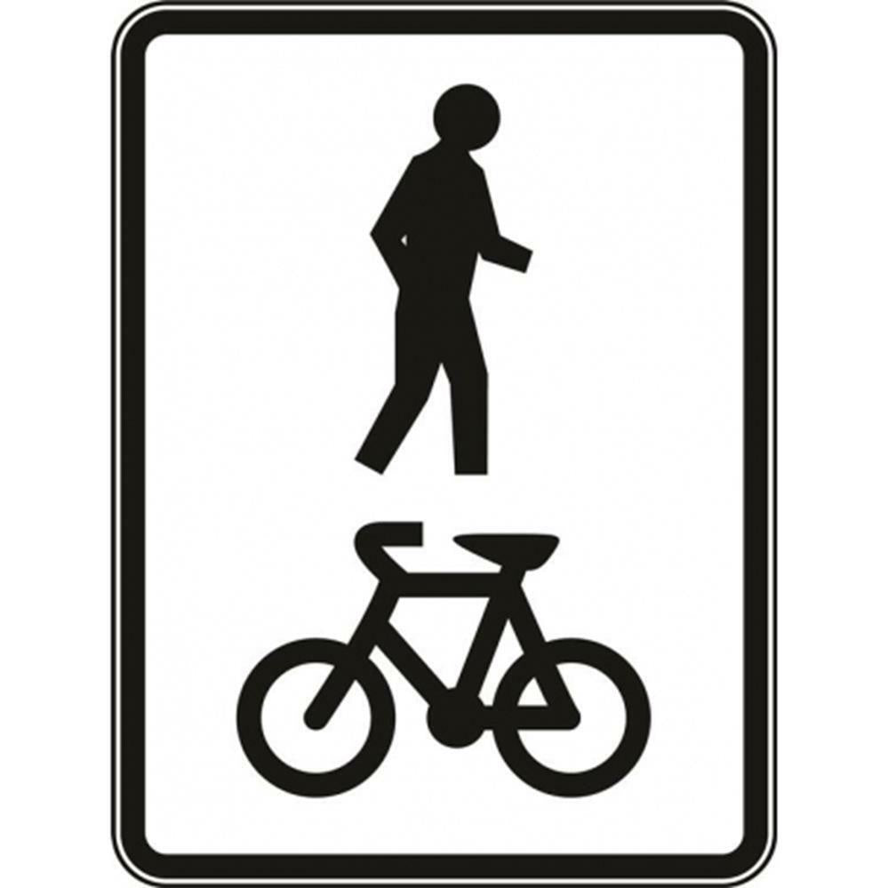 R8-2B Shared Footway sign 450 x 600mm
