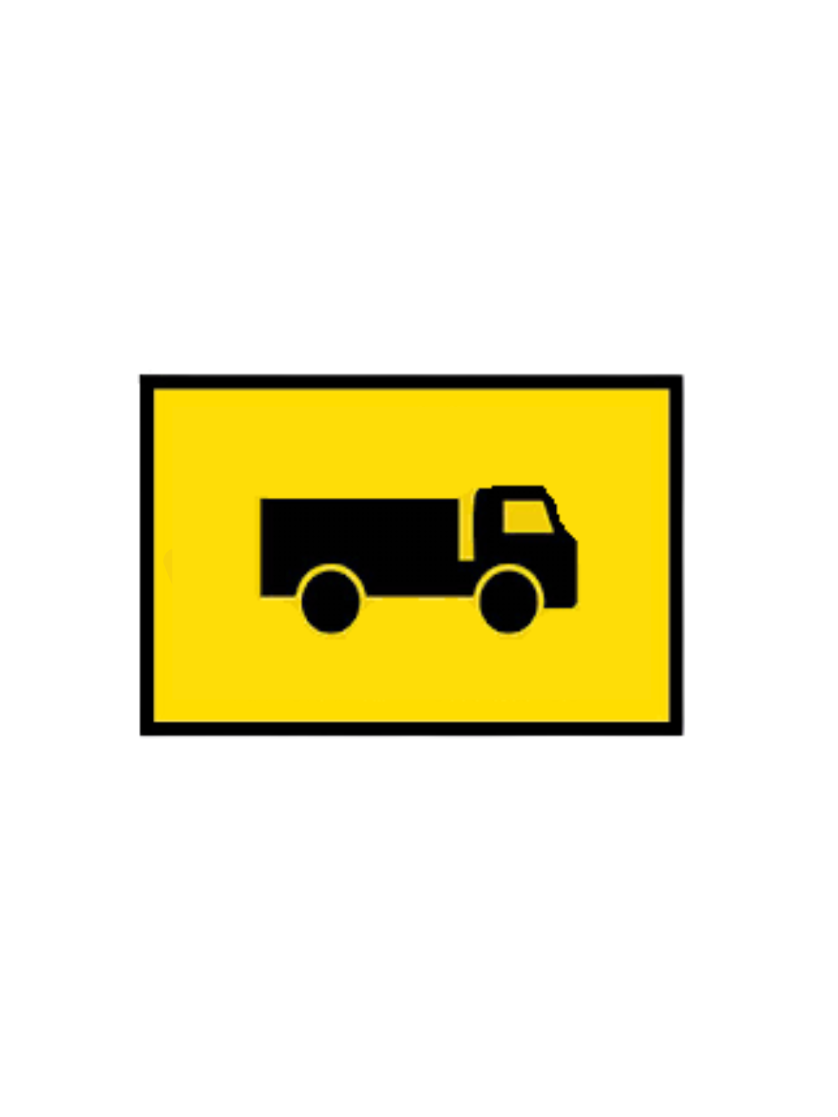 Truck (Symbol) 900 x 600  Sign Only (T2-25A9X6SsSO)