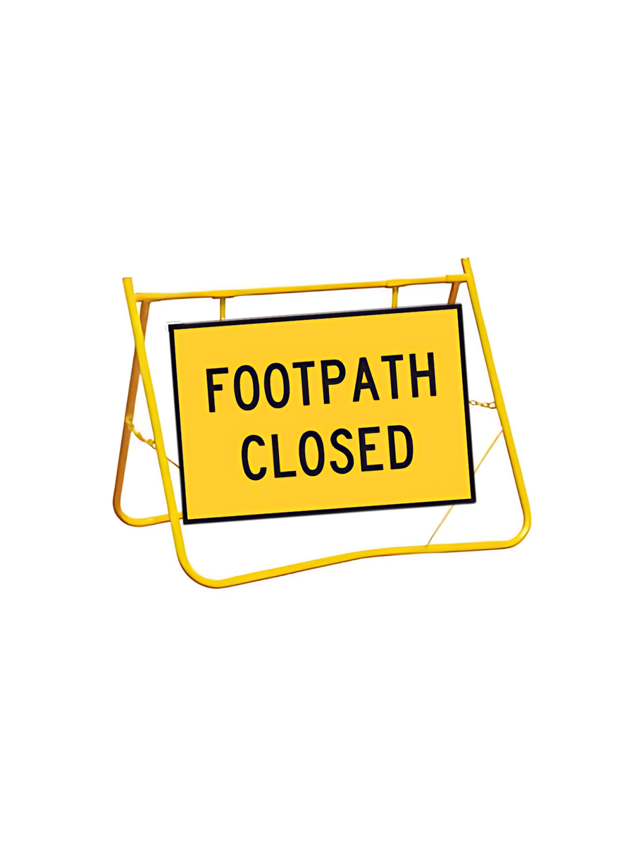Footpath Closed 900x600 with Swing Stand XL200mm Clearance (T8-4MODA9X6SsXL)