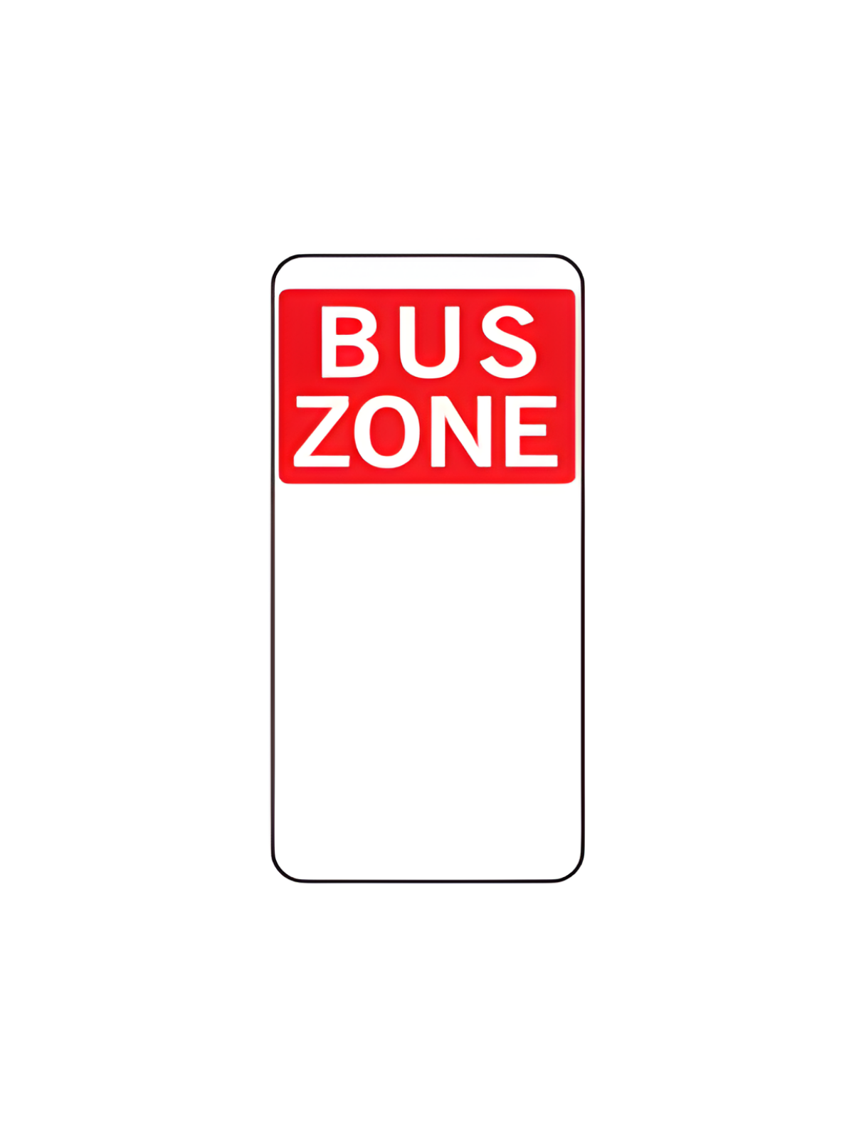 R5-20LR  BUS ZONE  225mm X 450mm LEFT & RIGHT ARROW