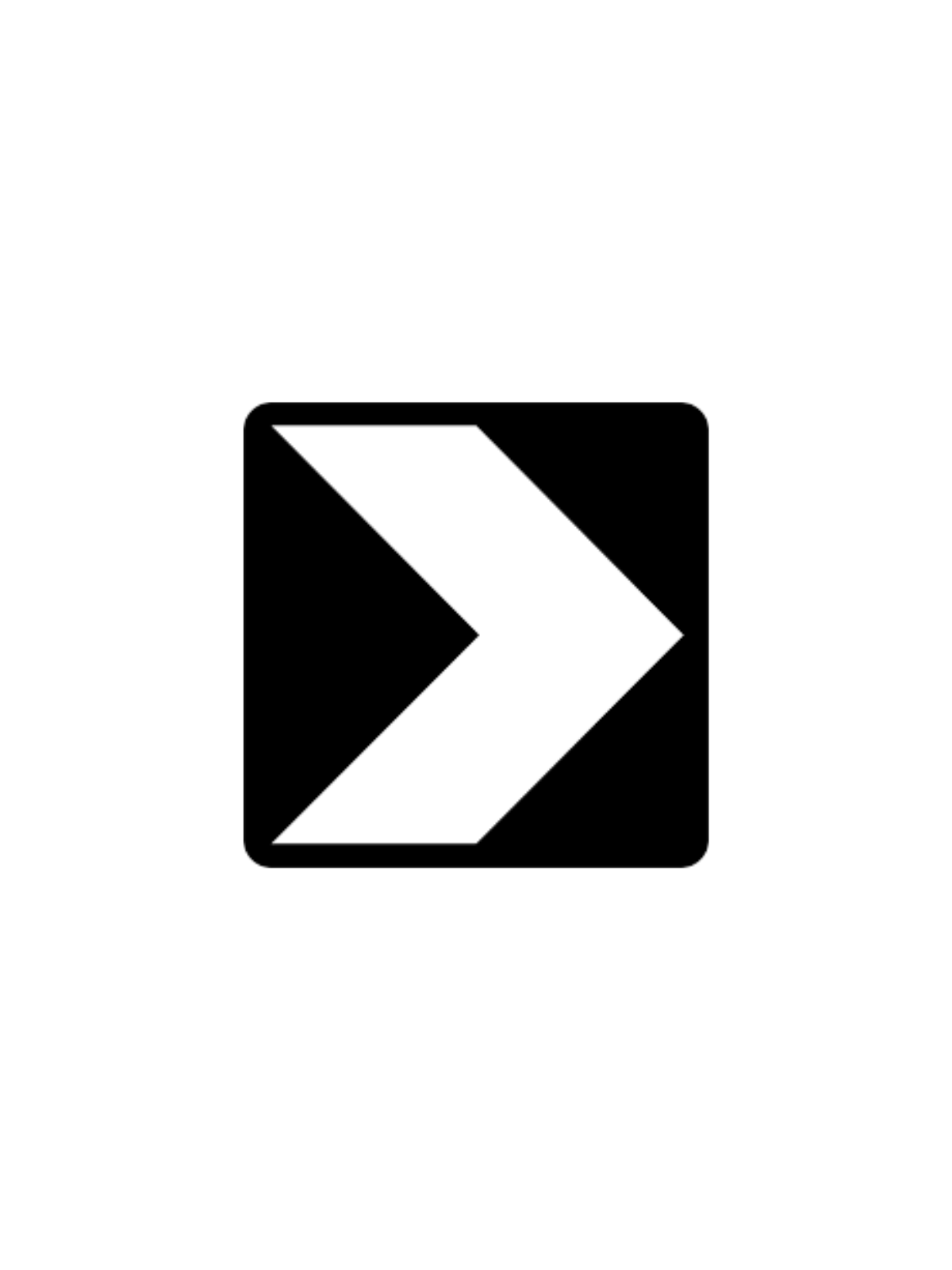 D4-1-2A Hazard Marker Chevron 450mm x 450mm