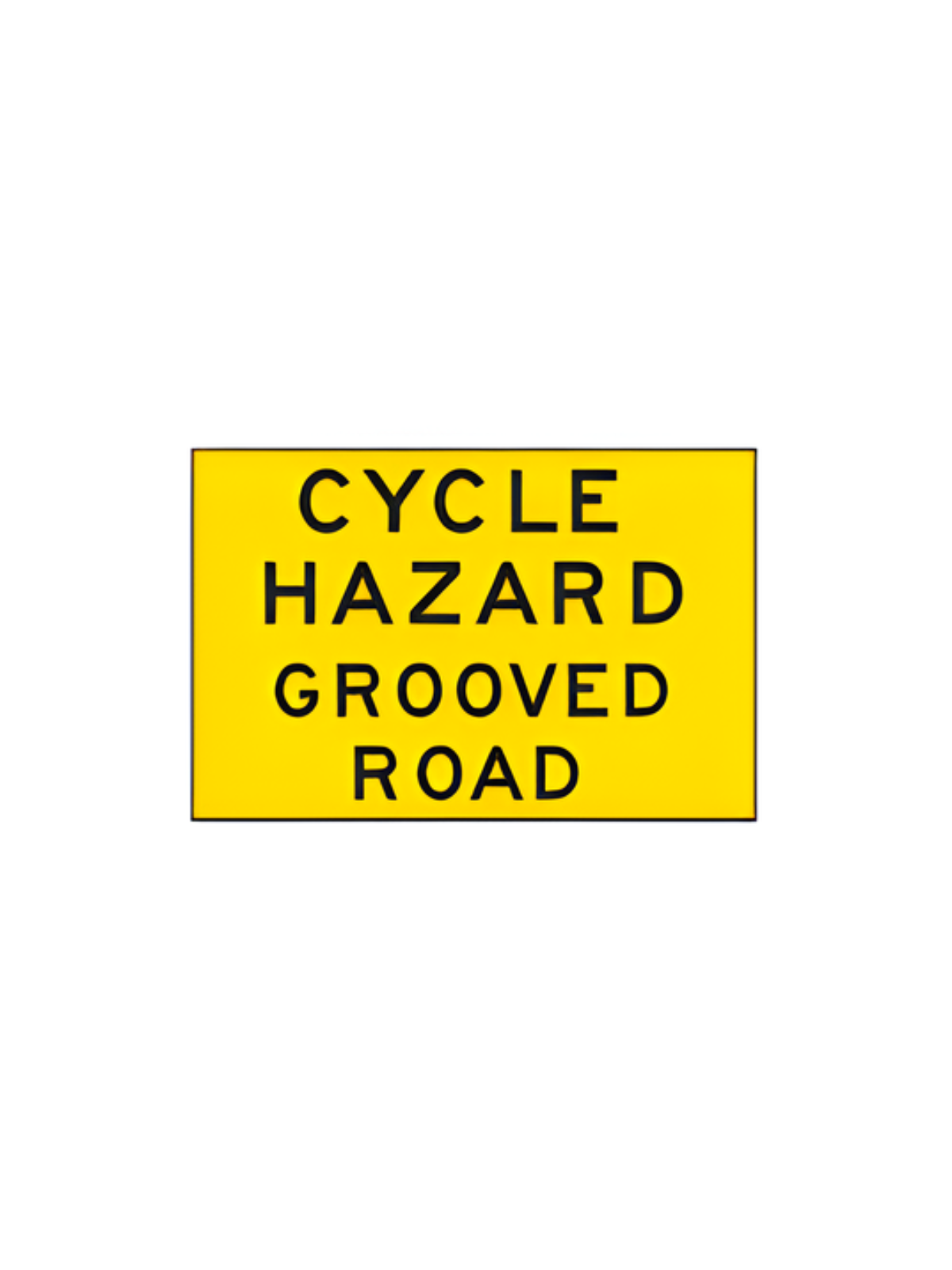 Cycle Hazard Grooved Road 900 x 600 CORFLUTE (After Care) (T2-207A9X6CORFSO)