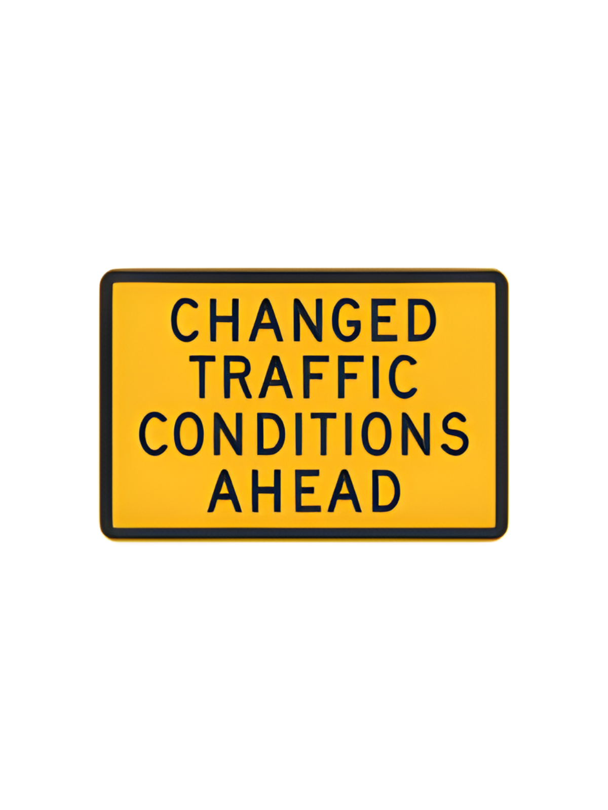 CHANGED TRAFFIC CONDITIONS  900 x 600  Boxed Edge T1-23