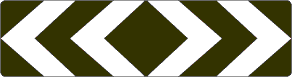 D4-2-3A Bi-directional Hazard Marker 1600mm x 400mm