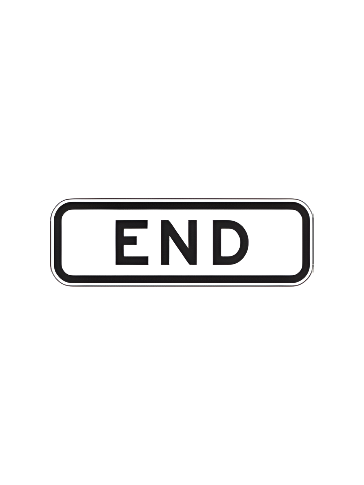R7-4A "END" 300x100mm