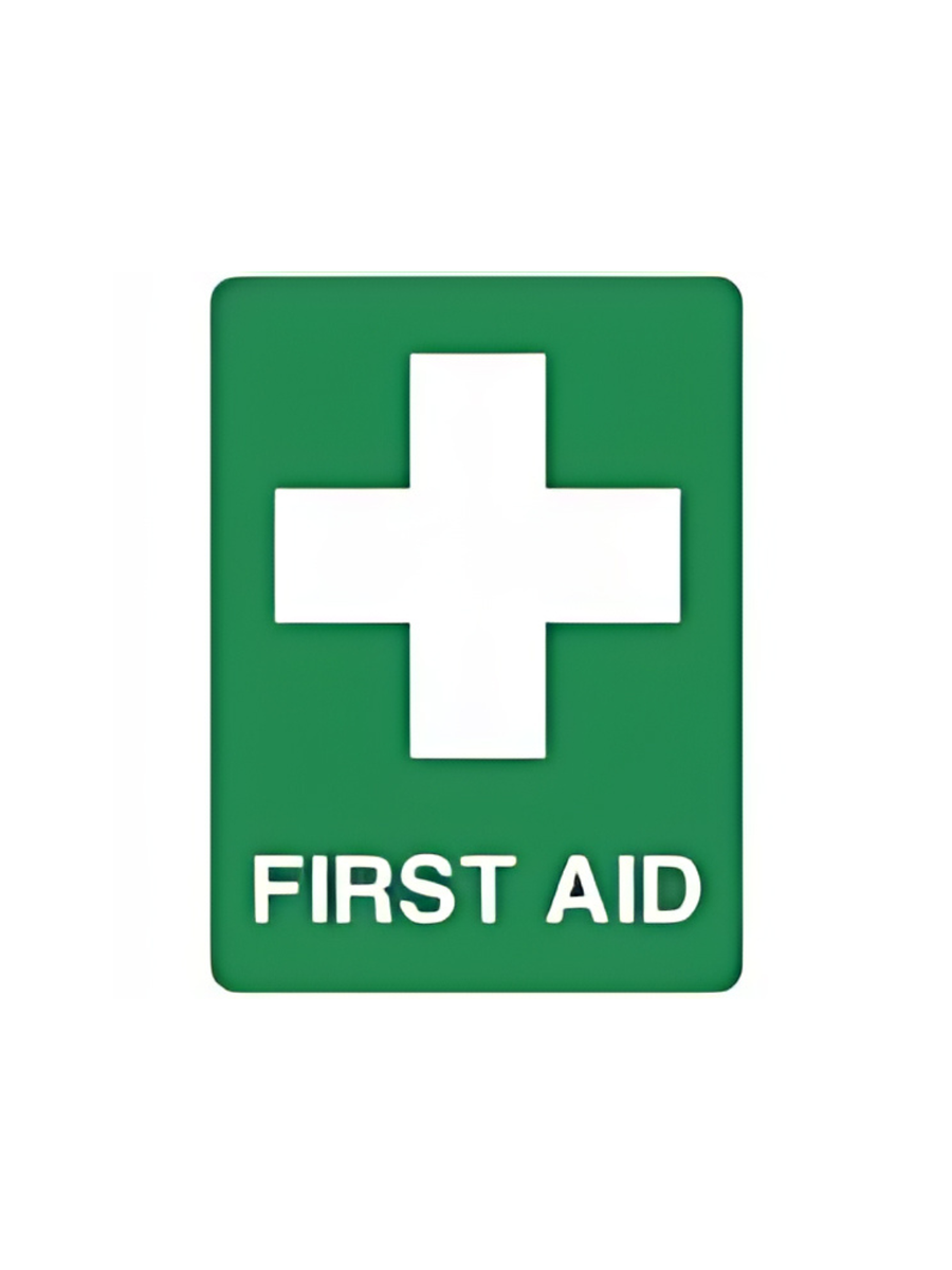 FIRST AID SIGN 450mm x 600mm POLY
