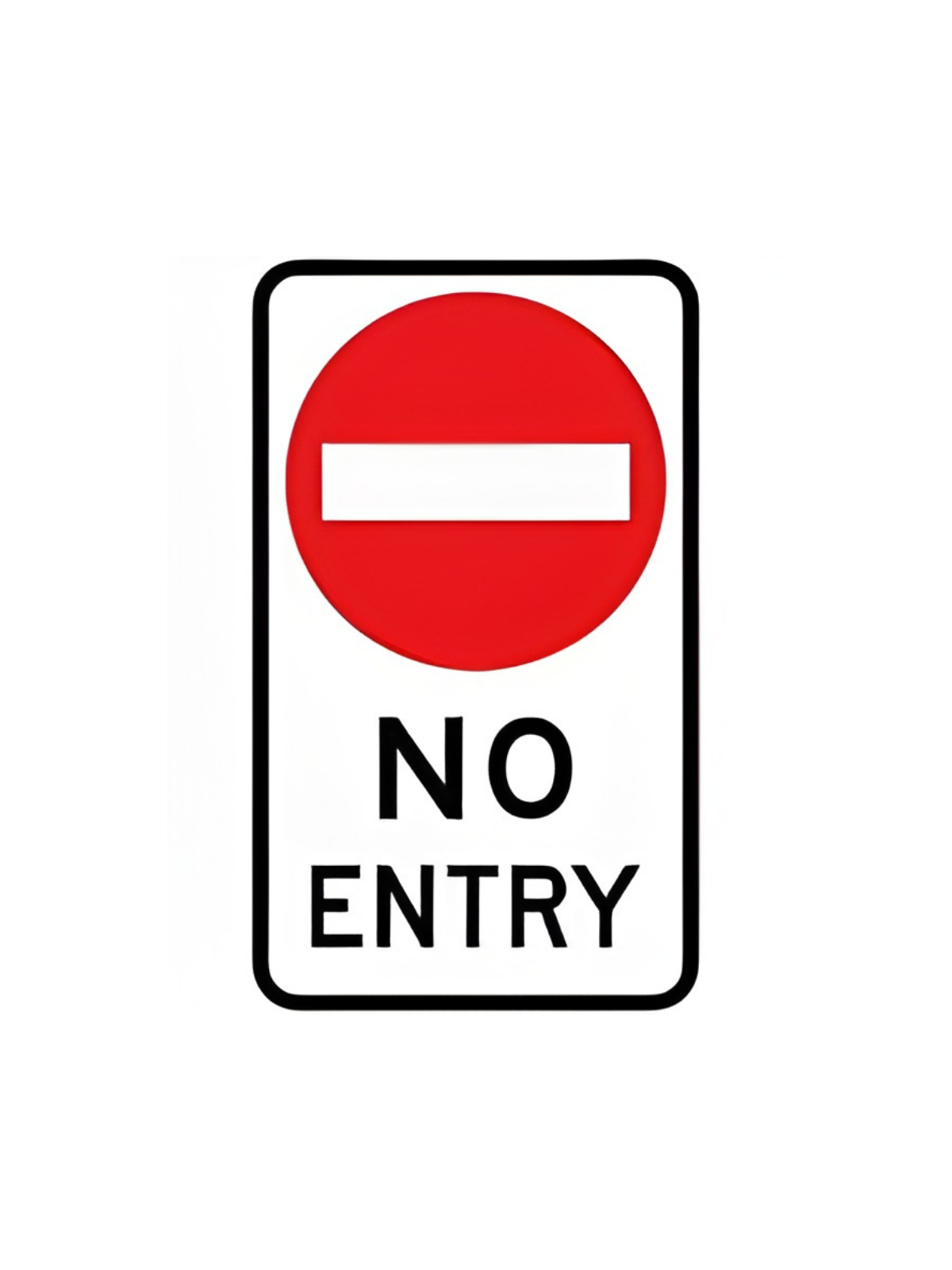 R2-4A NO ENTRY 450mm x 750mm