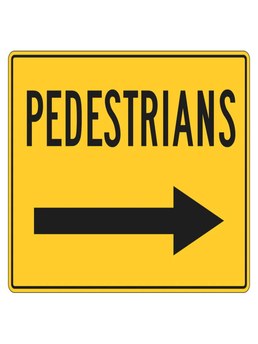 Pedestrians (Right Arrow) 600x240 Corflute (T8-2RMODACORFSO)
