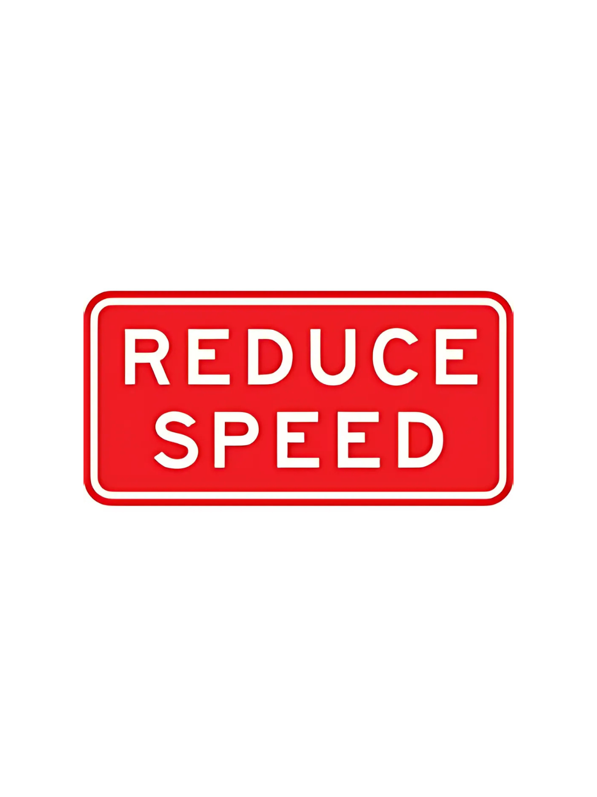Reduce Speed  1200x900 Sign Only (TG9-9BSsSO)