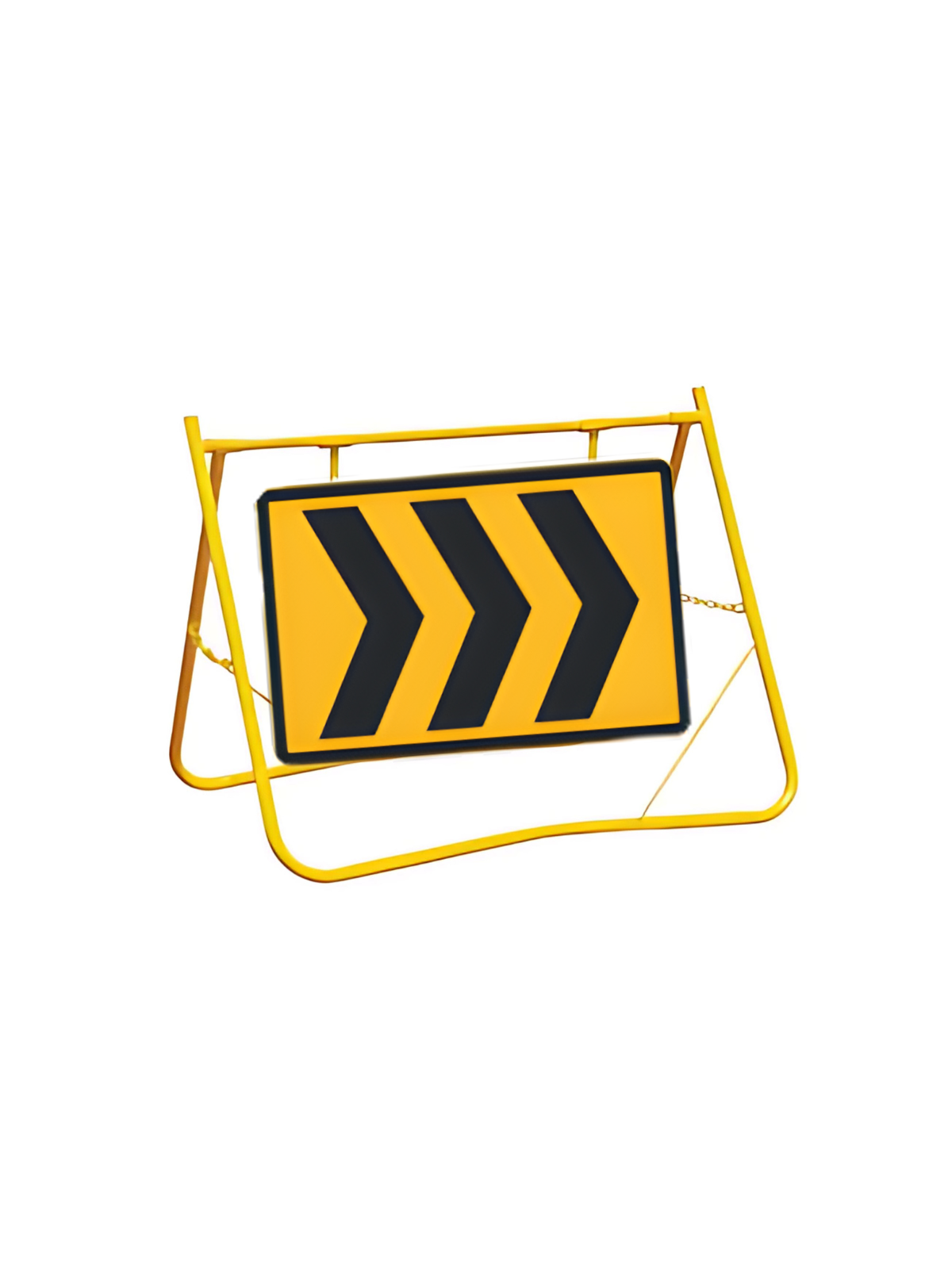 Chevron 3P Sign - 1200x900 with Swing Stand Low Clearance (T5-4MODBSsLOW)