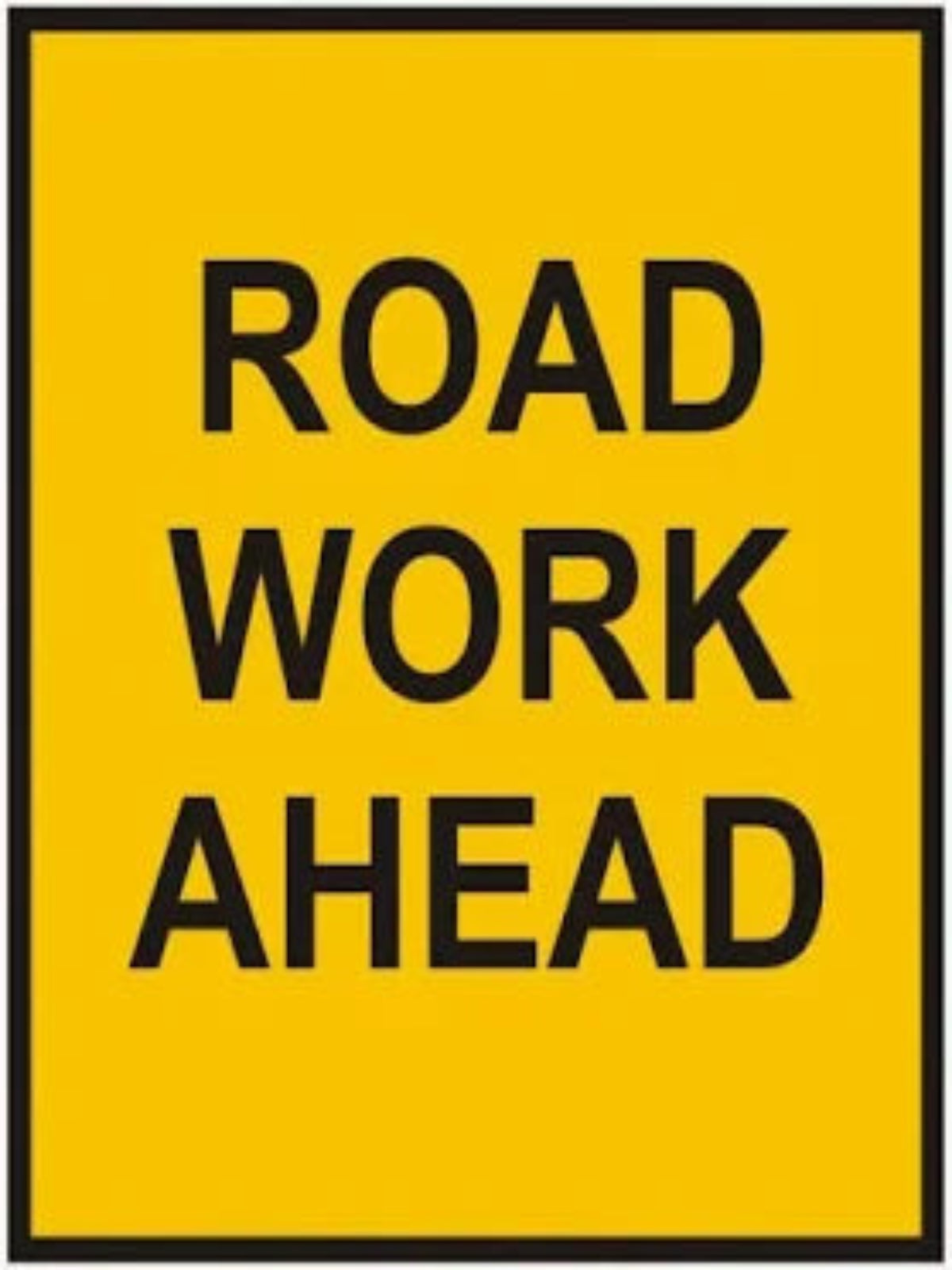 ROADWORK AHEAD T1-1 Corflute MMS REFLECTIVE | 1200mm x 300mm