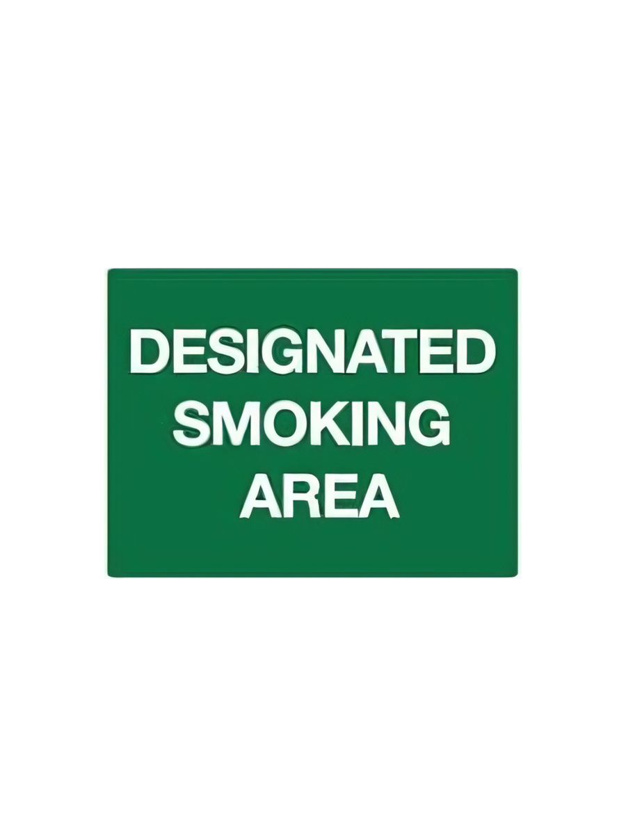 DESIGNATED SMOKING AREA Please Use Ashtrays 600x450mm Poly · Traffic ...