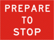 PREPARE TO STOP ( PTS ) 1200 x 900  Boxed Edge (T1-18MODBBE)
