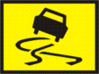 SLIPPERY SURFACE 600 x 600 Corflute MMS Sign (T3-3MODMMSCORF)